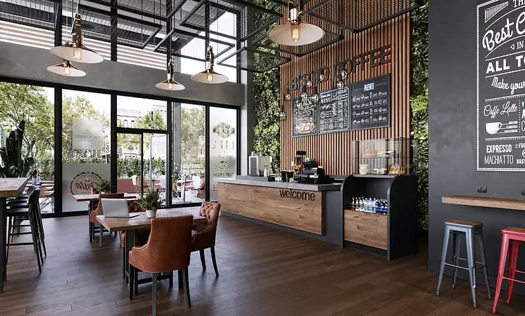 Premium coffee lounge cafe